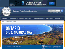 Tablet Screenshot of ontariopetroleuminstitute.com